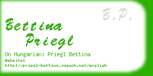 bettina priegl business card